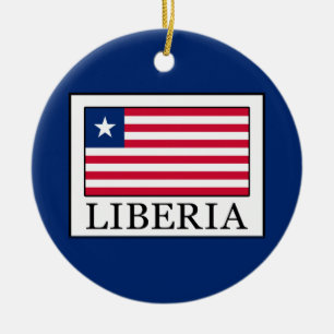 Liberia Ceramic Ornament