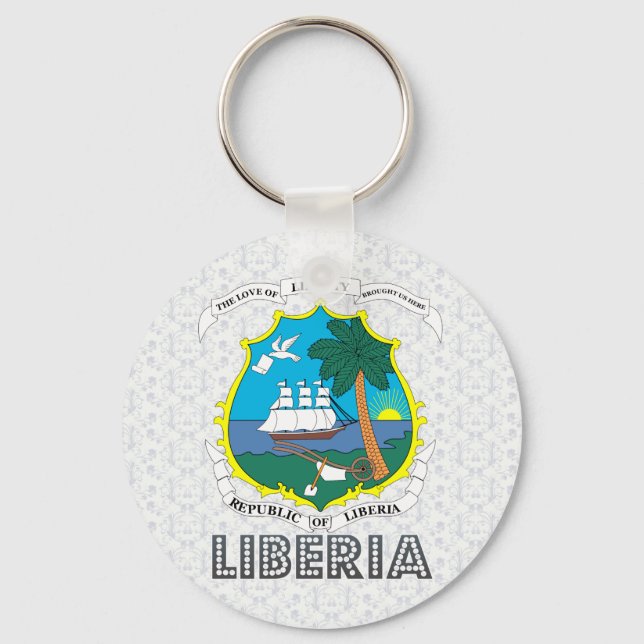 Liberia Coat of Arms Key Ring (Front)