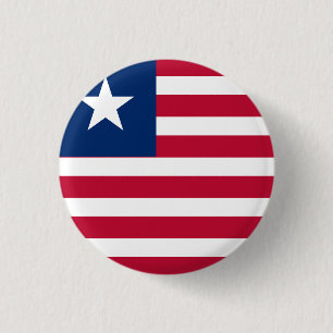 Liberia Flag 3 Cm Round Badge