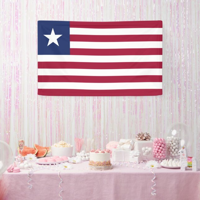 Liberia flag banner (Party)