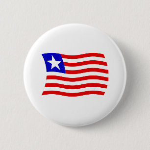 Liberia Flag Button