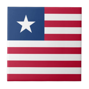 Liberia Flag Ceramic Tile