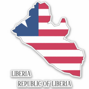 Liberia Flag Charming Patriotic Map