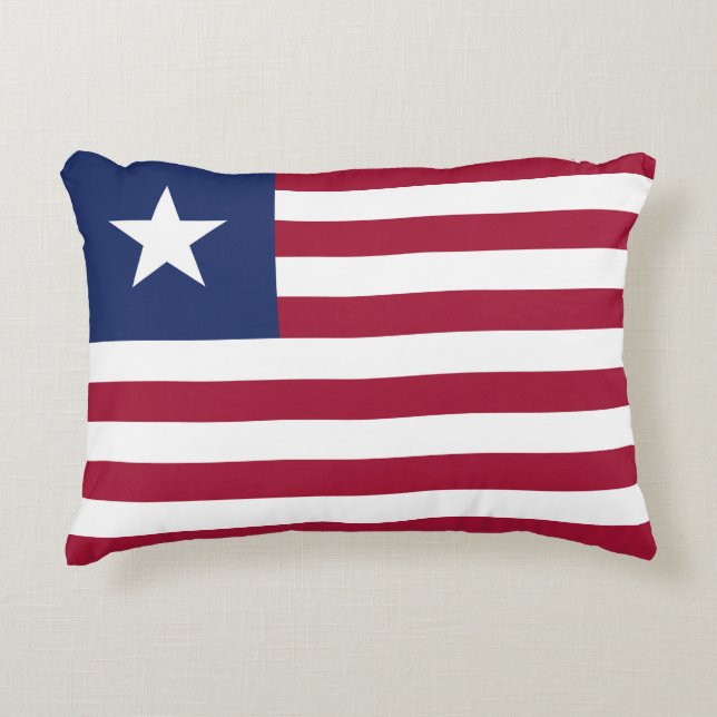 Liberia flag decorative cushion (Front)