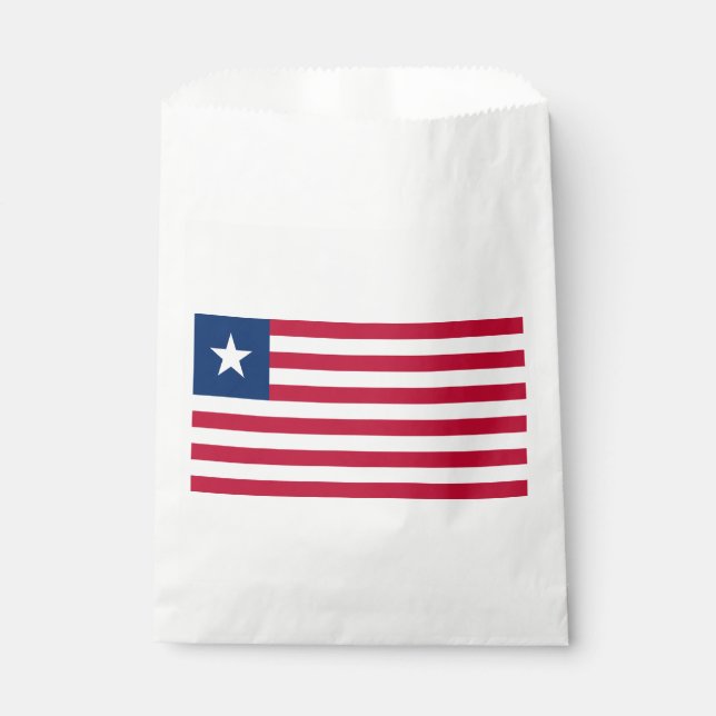 Liberia Flag Favour Bag (Front)