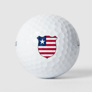Liberia Flag Grand Patriotic Golf Balls