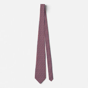 Liberia Flag Hearts Tie