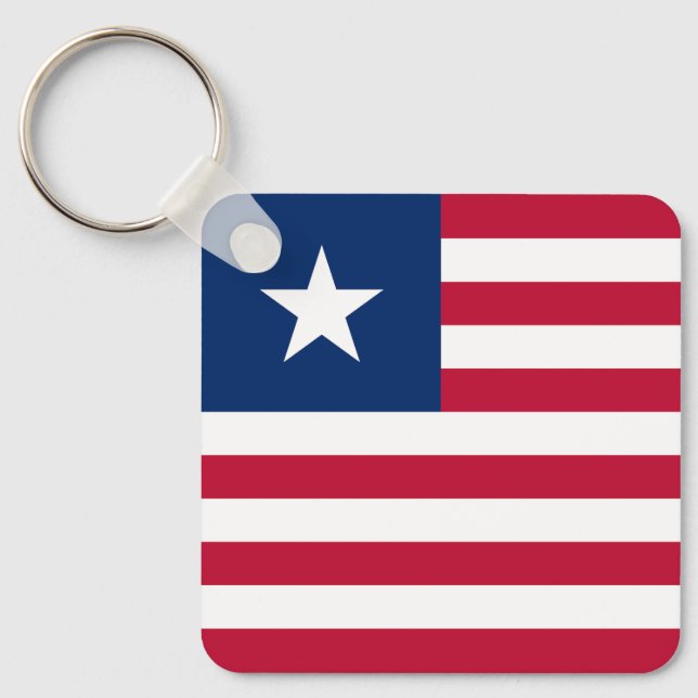 Liberia Flag Key Ring (Front)