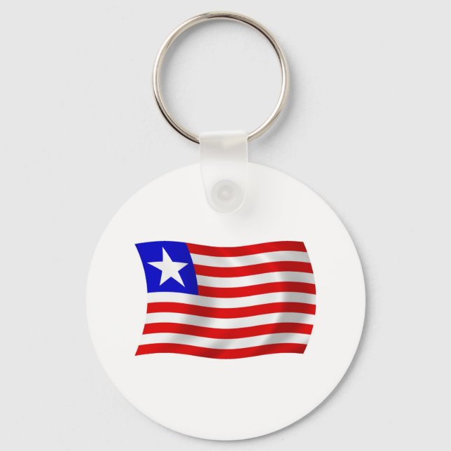 Liberia Flag Keychain (Front)