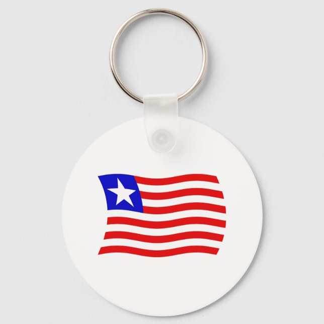 Liberia Flag Keychain (Front)