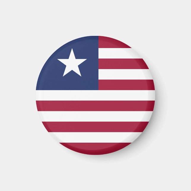 Liberia flag magnet (Front)