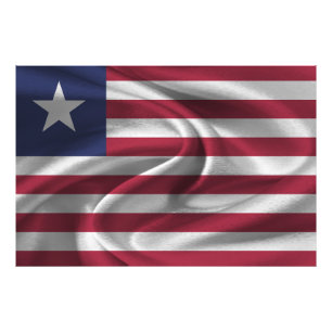 Liberia Flag Photo Print