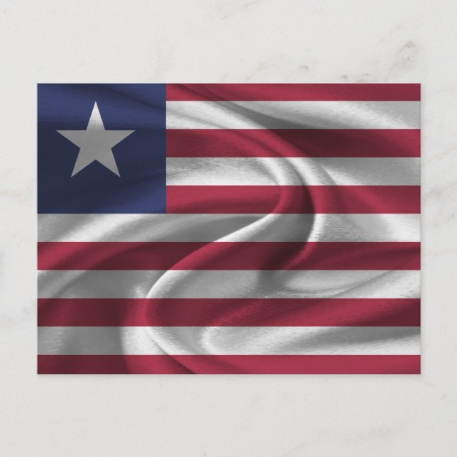 Liberia Flag Postcard (Front)