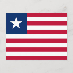 Liberia Flag Postcard