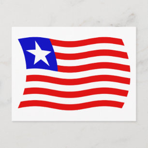 Liberia Flag Postcard