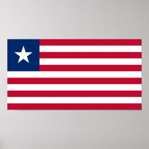 Liberia Flag Poster
