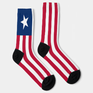 Liberia Flag Socks