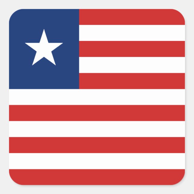 Liberia Flag Sticker (Front)