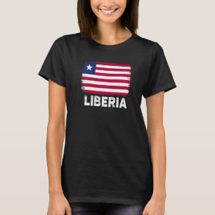 Liberia Flag  Support Liberian People Women Men T-Shirt