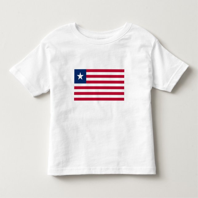 Liberia Flag Toddler T-Shirt (Front)