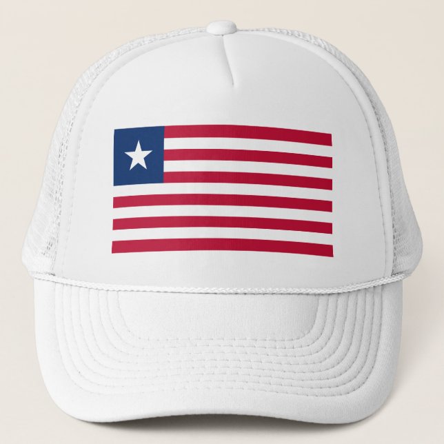 Liberia Flag Trucker Hat (Front)