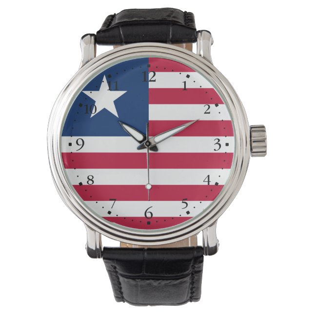 Liberia Flag Watch (Front)