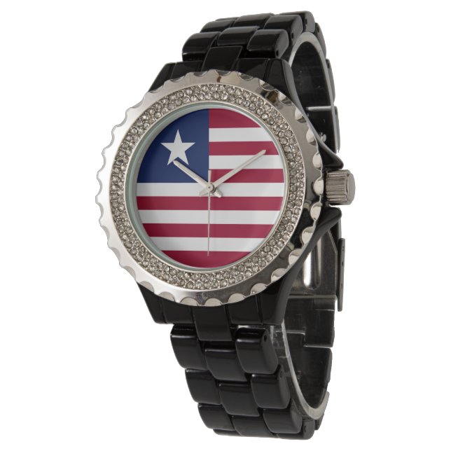 Liberia flag watch (Angled)