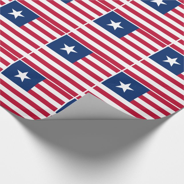 Liberia Flag Wrapping Paper (Corner)