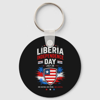 Liberia Independence Day July 26 Liberia Flag Key Ring