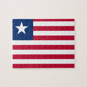 Liberia National World Flag Jigsaw Puzzle