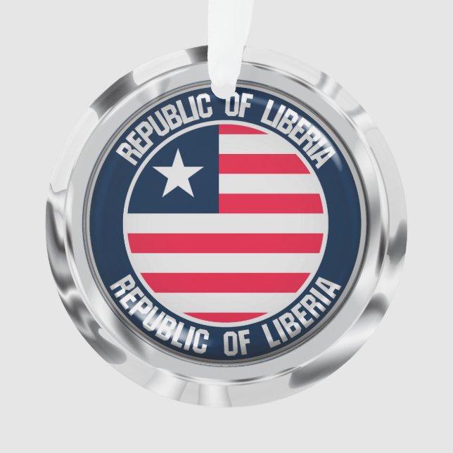 Liberia Round Emblem Ornament (Front)