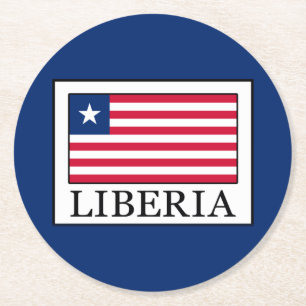 Liberia Round Paper Coaster