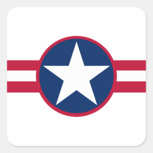 Liberia roundel country flag symbol army military  square sticker