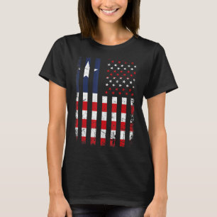 Liberian American Flag Liberian Roots Liberia Amer T-Shirt