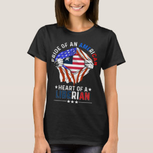 Liberian American Foreign Country Liberia Flag T-Shirt