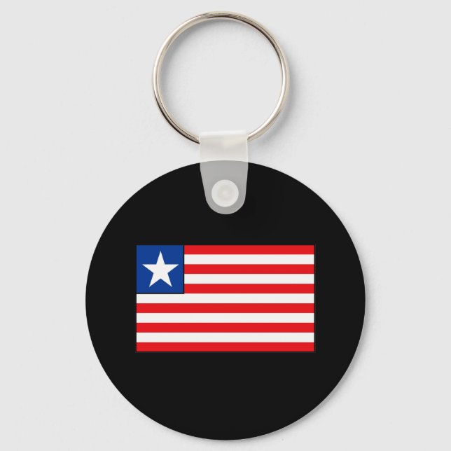 Liberian Flag T-shirts and Gifts Key Ring (Front)