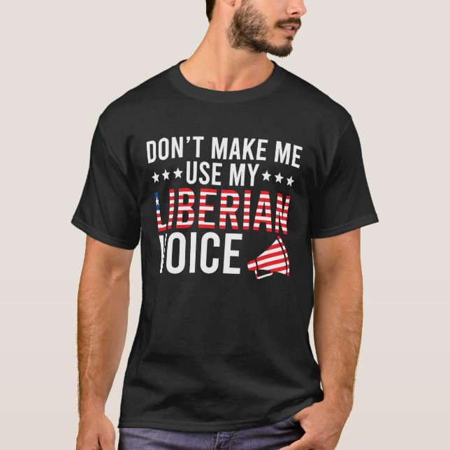 Liberian Voice Liberia Liberian Roots T-Shirt (Front)