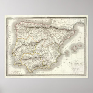 L'Iberie ou Espagne ancienne - Ancient Spain Poster