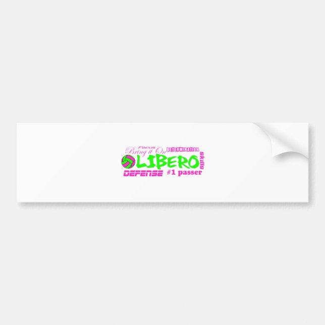 Libero Traits Bumper Sticker (Front)