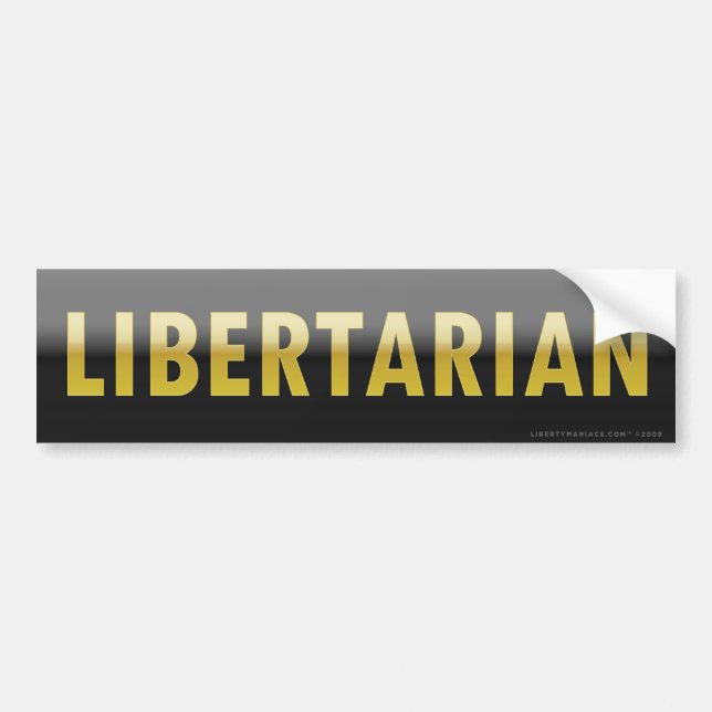 Libertarian Bumper Sticker (Front)