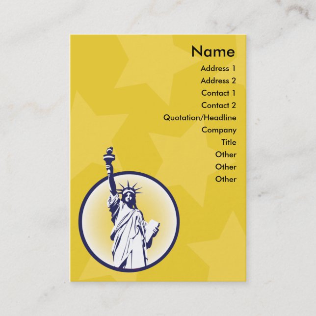 Libertarian - Chubby Business Card (Front)