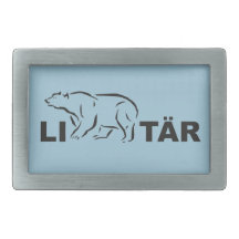 Libertarian Gürtelschnalle eckig LiBÄR