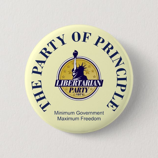 Libertarian Party Button - 5 Sizes (Front)