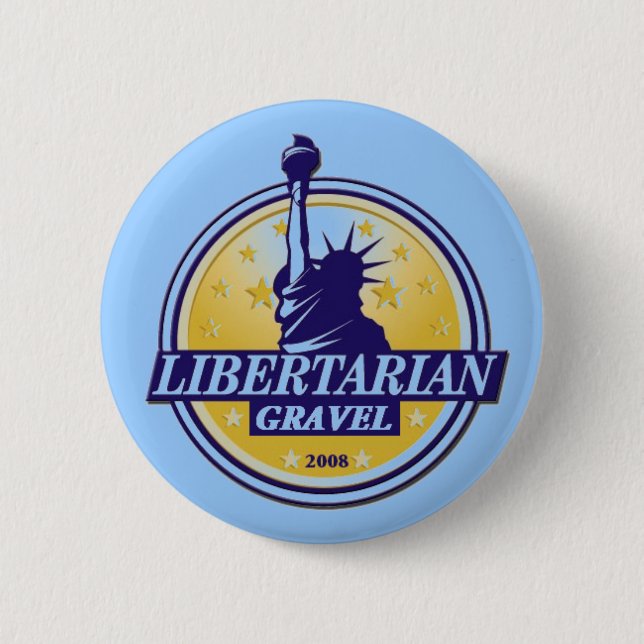 Libertarian Party GRAVEL Button LP Denver (Front)