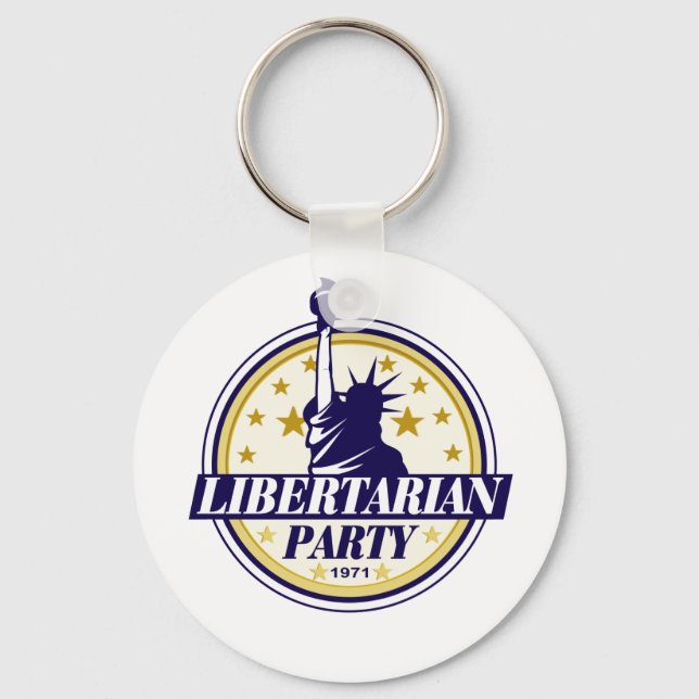 libertarian party logo key ring (Front)