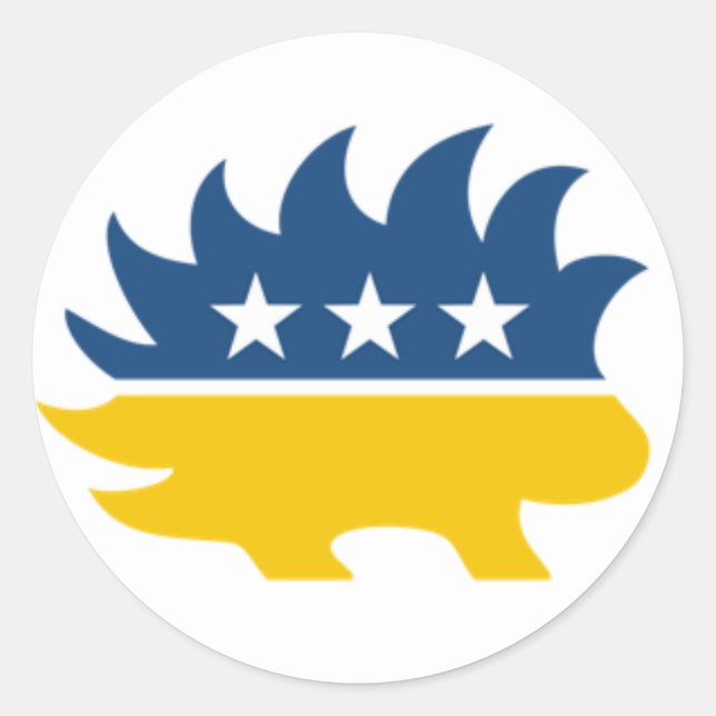 Libertarian Party Porcupine Sticker (Front)