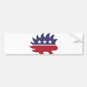 Libertarian Party Porcupine Symbol Bumper Sticker