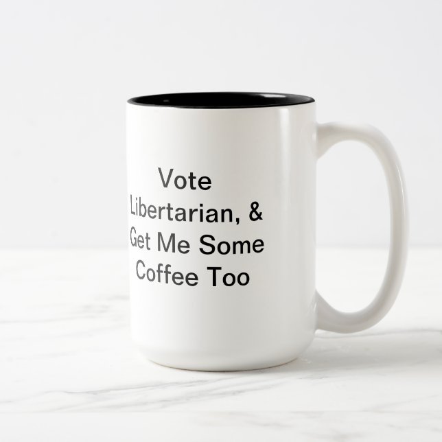 Libertarian Political Coffee Mug (Right)