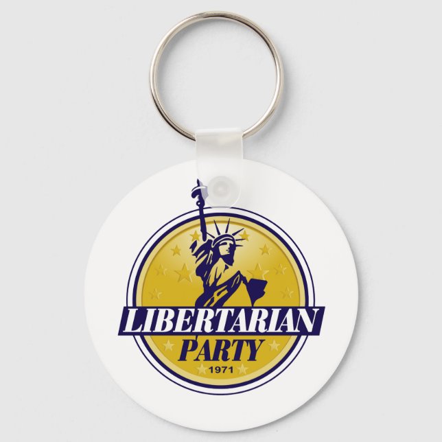 Libertarian Political Party logo Key Ring (Front)