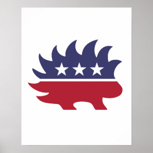 Libertarian Porcupine - - Poster